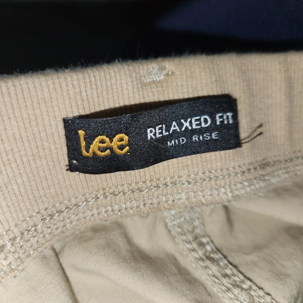 Lee Relaxed Fit Mid Rise Khaki Pants